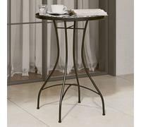 Walplus Mosaic Bistro Table Black And White50X70 Cm Ceramic