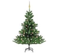 Walplus Nordmann Fir Artificial Christmas Tree Led&ball Set Green 180Cm