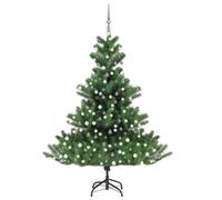 Walplus Nordmann Fir Artificial Christmas Tree Led&ball Set Green 210Cm