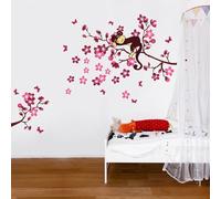 WALPLUS Nursery Wall Stickers: Removable Animal & Flower Decor for Kids Rooms, Playrooms & Bedrooms