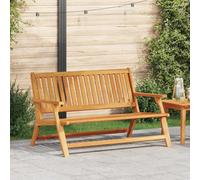 Walplus Outdoor Dining Set Brown Solid Acacia Wood