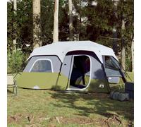 Walplus Outdoor Family Tent With Led 9-Person Light Green Quick Release