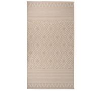 Walplus Outdoor Flatweave Rug 80X150 Cm Brown Stripes