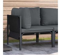 Walplus Outdoor Furniture With Cushion With Pillow Anthracite Steel