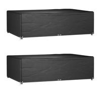 Walplus Outdoor Garden Furniture Covers 2 Pcs 12 Eyelets 227X152X65 Cm Rectangular