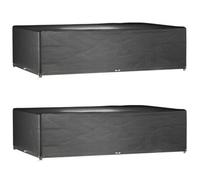 Walplus Outdoor Garden Furniture Covers 2 Pcs 16 Eyelets 325X205X90 Cm Rectangular