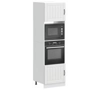 Walplus Oven Cabinets 2 Pcs Lucca White Engineered Wood