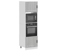Walplus Oven Cabinets 2 Pcs Porto Grey Sonoma Engineered Wood