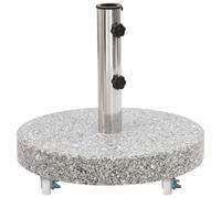 Walplus Parasol Base Granite 30 Kg Round Grey