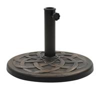 Walplus Parasol Base Round Polyresin 19 Kg Bronze