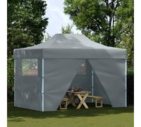 Walplus Party Tent Folding Anthracite 280 X410 X 315 Cm Oxford Fabric