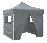 Walplus Party Tent Folding Anthracite 291 X 291 X 315 Cm Oxford Fabric