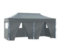 Walplus Party Tent Folding Anthracite 291 X 580 X 315 Cm Oxford Fabric