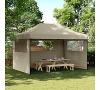 Walplus Party Tent Folding Taupe 292 X 440 X 315 Cm Oxford Fabric