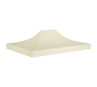 Walplus Party Tent Garden Gazebo Canopy Roof 4X3 M Cream 270 G/mâ²