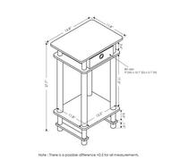 Walplus Pasir 3-Tier Corner Open-Shelf Bookcase, Space-Saving Design, French Oak Finish