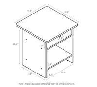 Walplus Pasir Modern White Bookcase Shelving Unit For Living Room Or Office, Clean Design