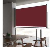 Walplus Patio Retractable Side Awning Garden Sun Shade Canopy Gazebo For Back Door, Porch, Patio 160X300 Cm Red
