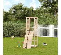 Walplus Playhouse With Climbing Wall Solid Wood Pine