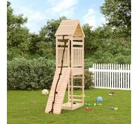Walplus Playhouse With Climbing Wall Solid Wood Pine