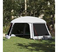 Walplus Pool Tent With Removable Fly & Mesh Walls Grey 618X532 Cm