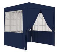 Walplus Professional Party Tent Garden Gazebo Canopy With Side Walls 2X2 M Blue 90 G/mâ²