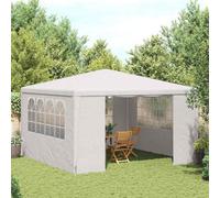 Walplus Professional Party Tent With Side Walls 4X4 M White 90 G/m