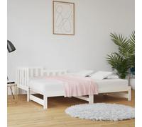 Walplus Pull-Out Day Bed Without Mattress White 2X(90X190) Cm