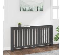 Walplus Radiator Cover Grey 169X19X84 Cm Solid Wood Pine