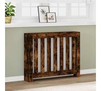 Walplus Radiator Cover Smoked Oak 104X20X82 Cm Engineered Wood