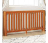 Walplus Radiator Cover Wax Brown 169X19X84 Cm Solid Wood Pine