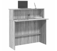 Walplus Reception Desk Grey Sonoma 100X50X103.5 Cm Engineered Wood