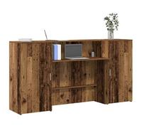 Walplus Reception Desk Old Wood 200X50X103.5 Cm Engineered Wood