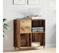 Walplus Record Cabinet Artisan Oak 85 X 38 X 89 Cm Engineered Wood