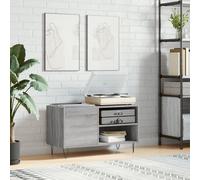 Walplus Record Cabinet Grey Sonoma 85X38X48 Cm Engineered Wood