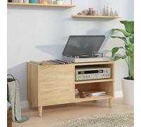Walplus Record Cabinet Sonoma Oak 84.5X38X48 Cm Engineered Wood