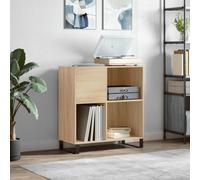 Walplus Record Cabinet Sonoma Oak 84.5X38X89 Cm Engineered Wood
