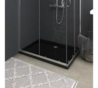 Walplus Rectangular Abs Shower Base Tray Black 70X100 Cm