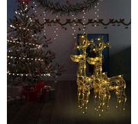 Walplus Reindeer Christmas Decorations 2 Pcs 60X16X100 Cm Acrylic