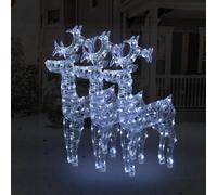 Walplus Reindeer Christmas Decorations 3 Pcs 60X16X100 Cm Acrylic