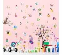 WALPLUS Removable Animal Wall Stickers for Kids - Nursery, Bedroom, Playroom Decor, Easy Peel & Stick, Non-Toxic