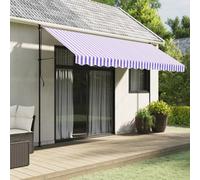 Walplus Replacement Fabric For Awning Garden Sun Shade Canopy Gazebo For Back Door, Porch, Patio Valance Blue And White Stripe 4 M