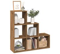 Walplus Room Divider Bookcase 3-Tier Artisan Oak 99X29X99 Cm Engineered Wood