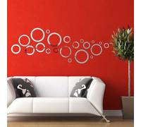 Walplus Round Pattern Mirror Stickers Nursery Home Decoration Gift Ideas 21 Pieces