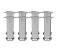 Walplus Round Sofa Legs 8 Pcs Chrome 180 mm