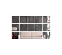 Walplus Rounded Square Removable Acrylic Mirror Art - 10Cm / 3.9In - 10 Pcs Mirror Stickers Nursery Home Decoration Gift Ideas