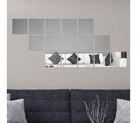 Walplus Rounded Square Removable Acrylic Mirror Art - 10Cm / 3.9In - 40 Pcs