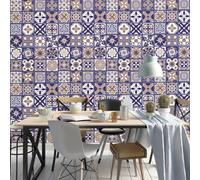 Walplus Royal Combo Mix Peel And Stick Wall Tiles - 24Pcs 20X20Cm Self Adhesive Stick On Tile Sticker For Kitchen
