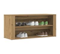 Walplus Shoe Bench Artisan Oak 100X35X45 Cm Engineered Wood