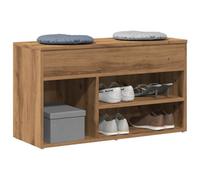 Walplus Shoe Bench Artisan Oak 80X30X45 Cm Engineered Wood